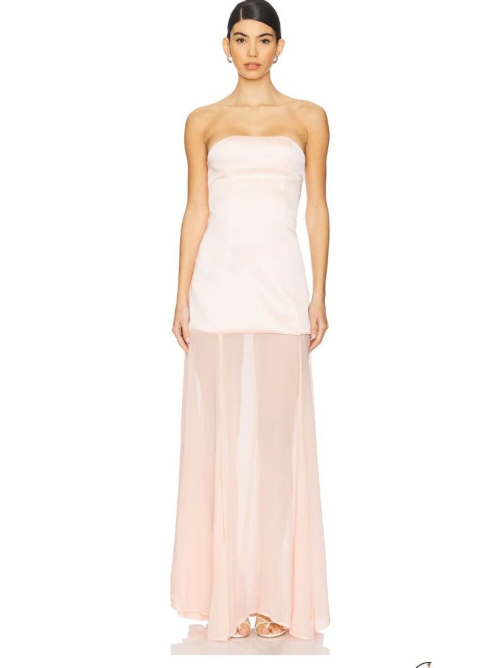 Bubish luxe Jasmine Strapless Gown - Peach Pink Homecoming Dress NWT - Size M